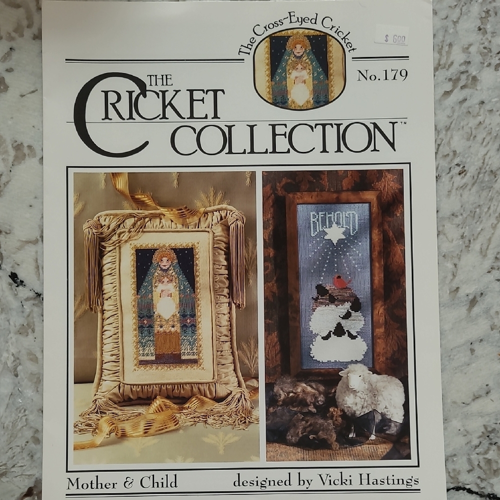 Cross-Eyed Cricket Cross Stitch Vintage Pattern 'Mother & Child'